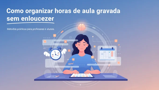 Como Organizar Aulas Gravadas e Transformar Áudio Bruto em Conhecimento Valioso