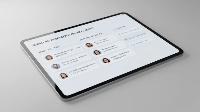 Retrô de sprint sem anotação manual: organizando em blocos o que cada um falou